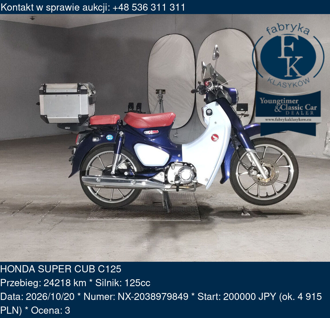 HONDA SUPER CUB C125  - zdjęcie 2