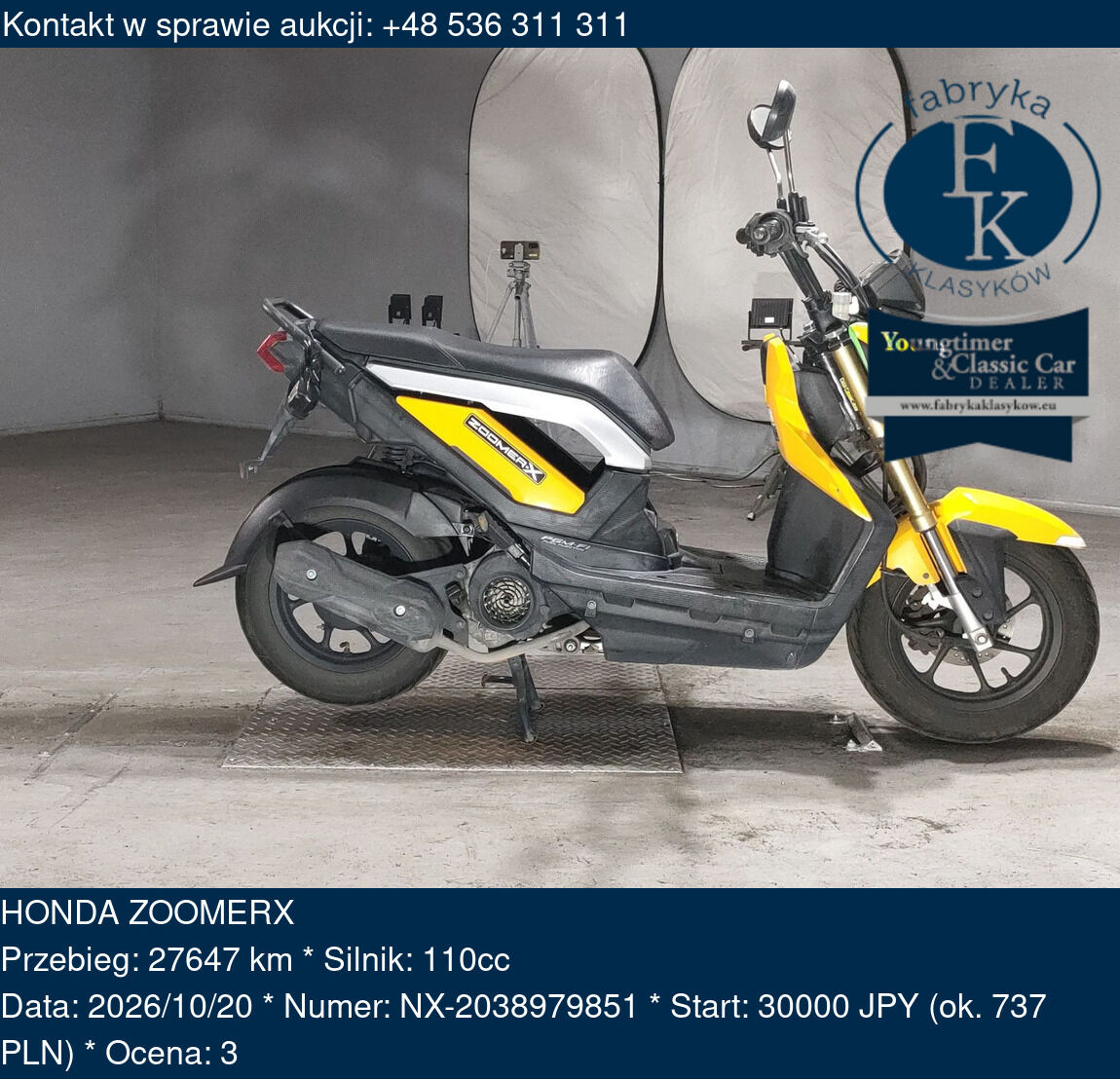 HONDA ZOOMERX  - zdjęcie 2