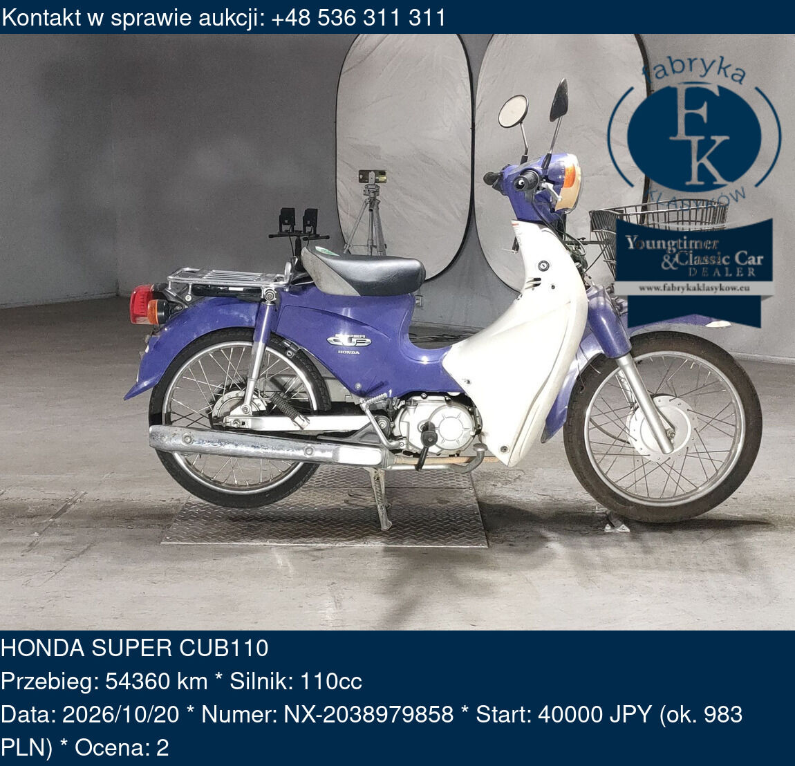 HONDA SUPER CUB110  - zdjęcie 2