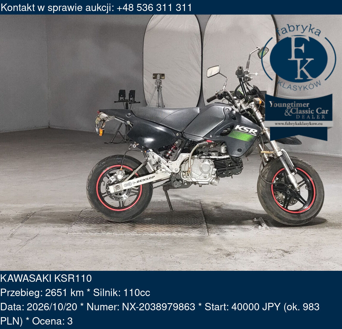 KAWASAKI KSR110  - zdjęcie 2