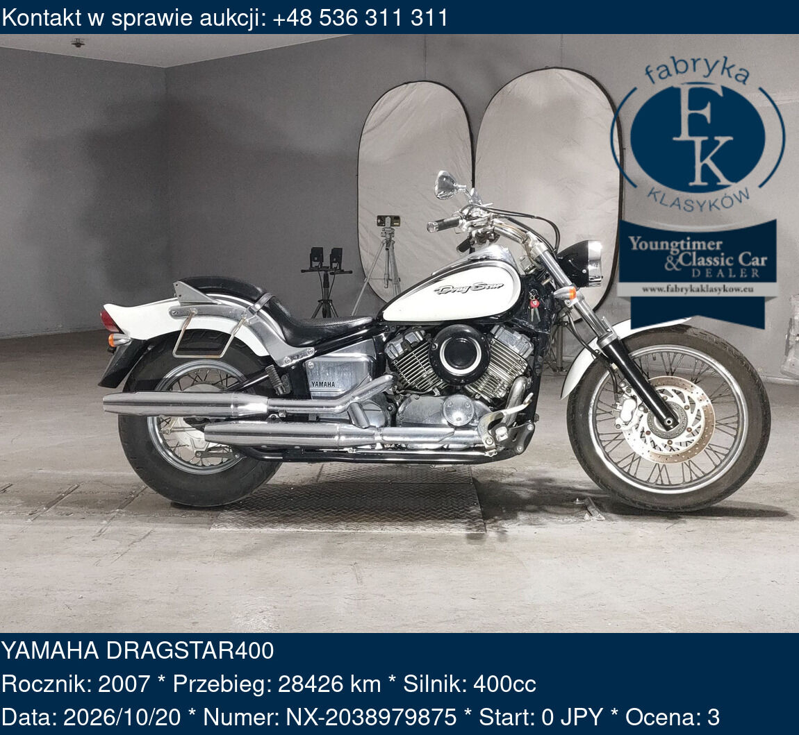 YAMAHA DRAGSTAR400 2007 - zdjęcie 2