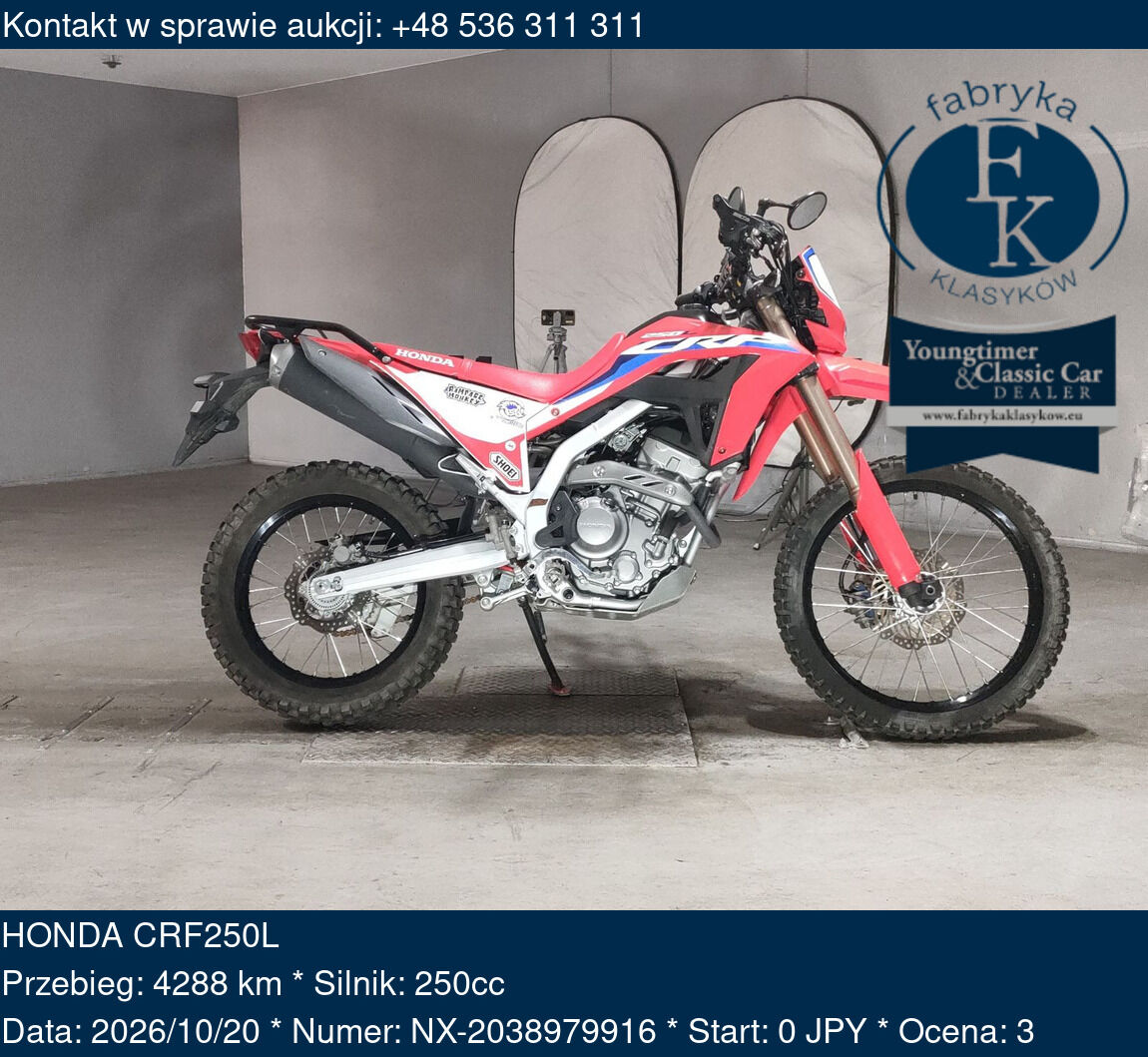 HONDA CRF250L  - zdjęcie 2