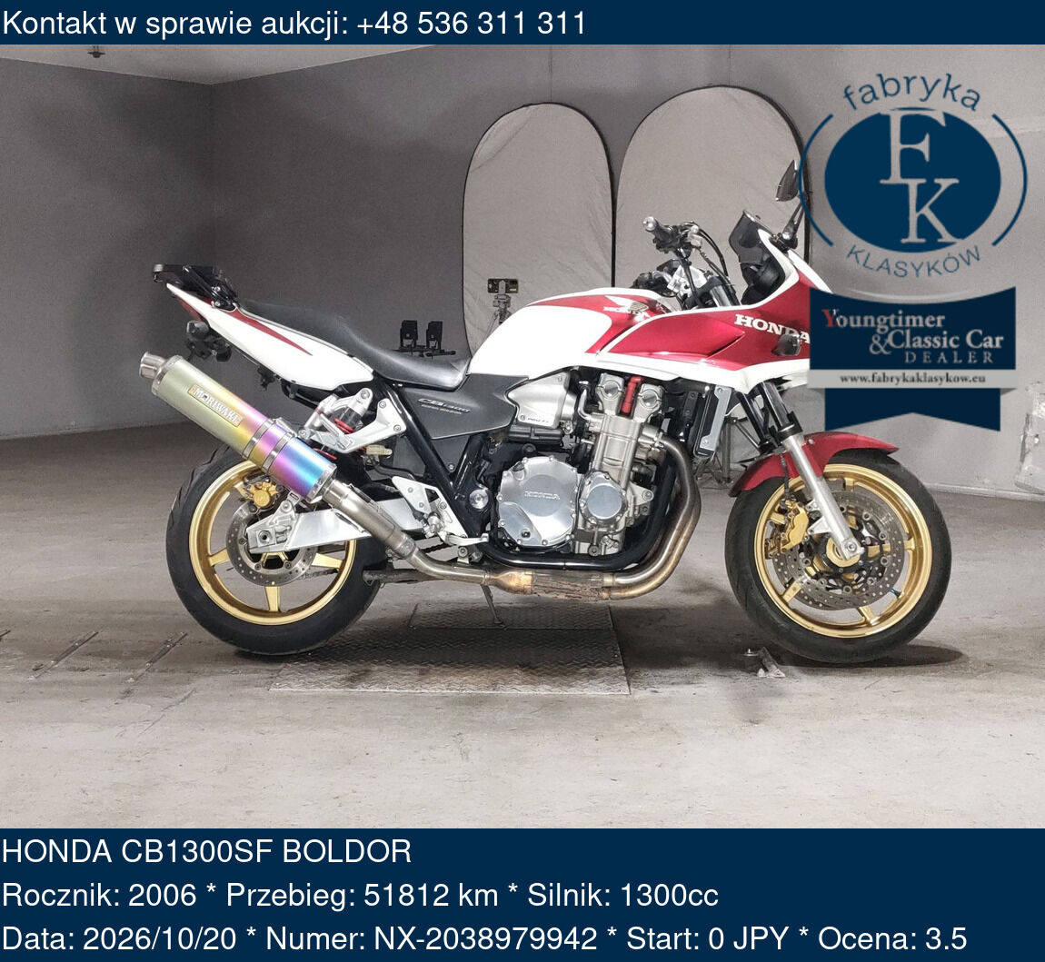 HONDA CB1300SF BOLDOR 2006 - zdjęcie 2