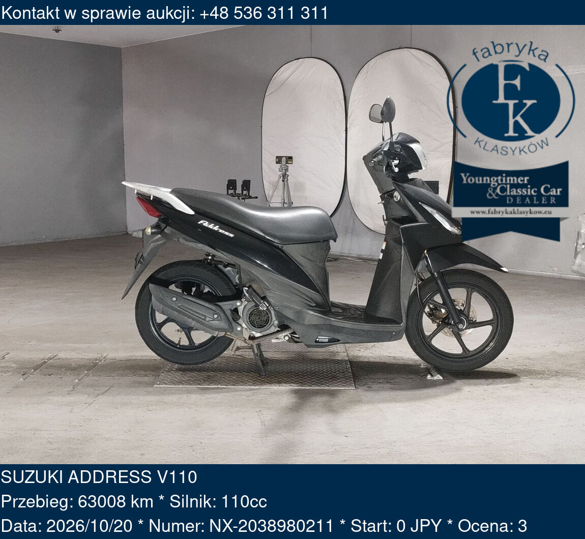 SUZUKI ADDRESS V110  - zdjęcie 2