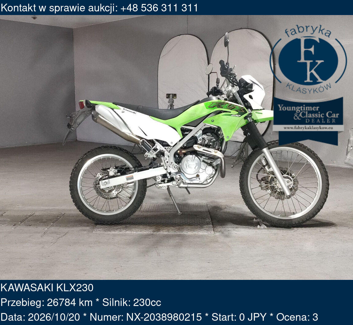 KAWASAKI KLX230  - zdjęcie 2