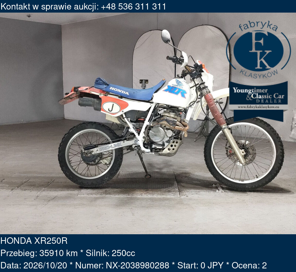 HONDA XR250R  - zdjęcie 2