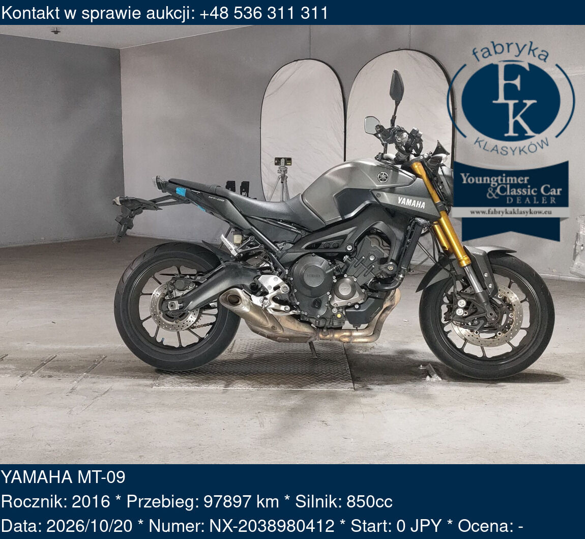 YAMAHA MT-09 2016 - zdjęcie 2