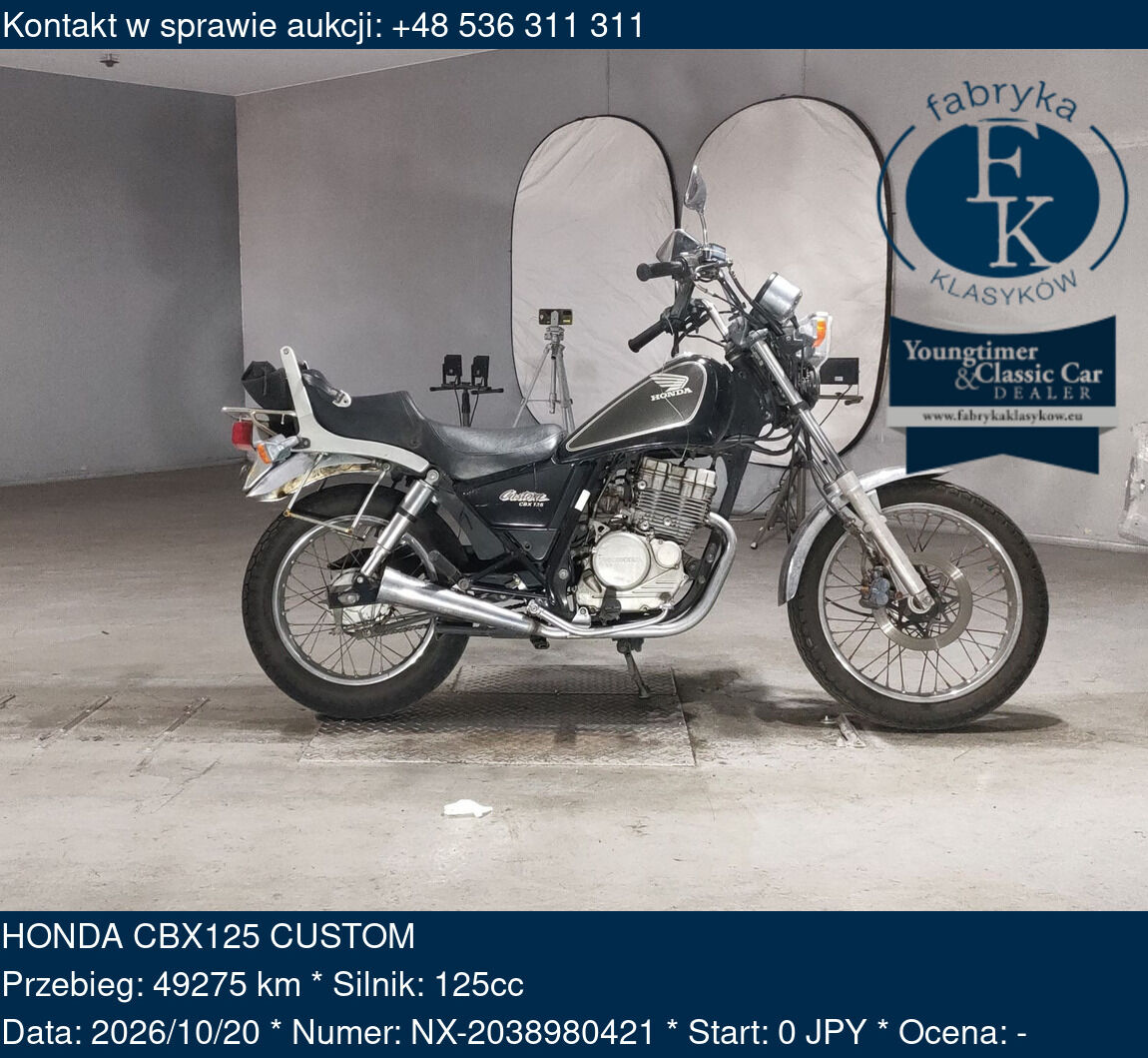 HONDA CBX125 CUSTOM  - zdjęcie 2