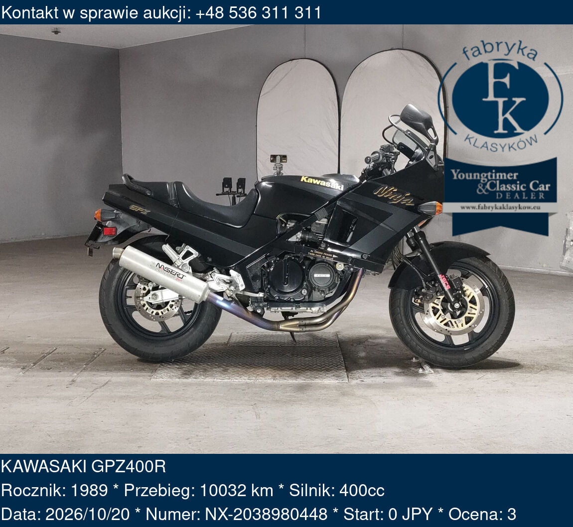 KAWASAKI GPZ400R 1989 - zdjęcie 2