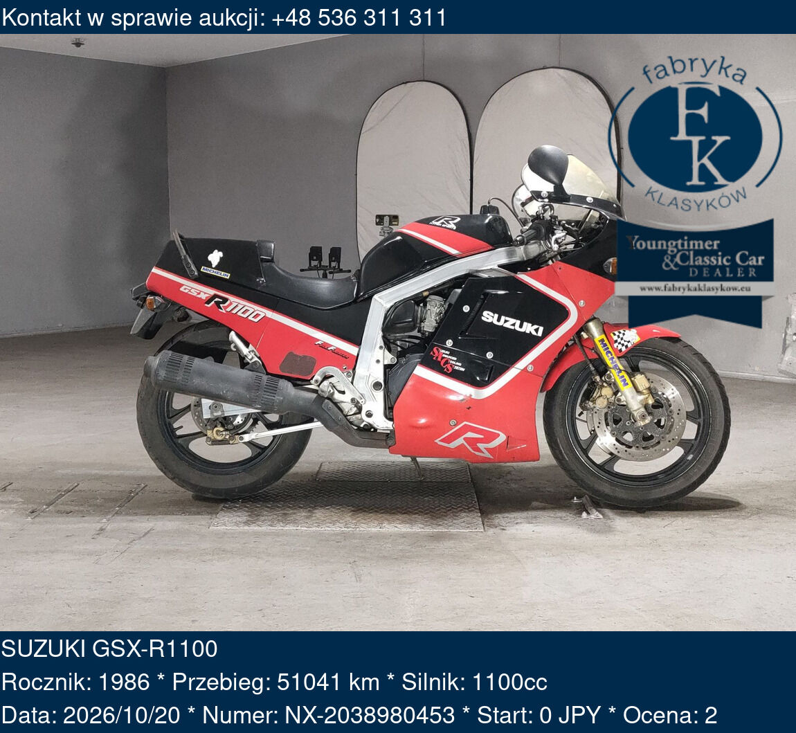 SUZUKI GSX-R1100 1986 - zdjęcie 2