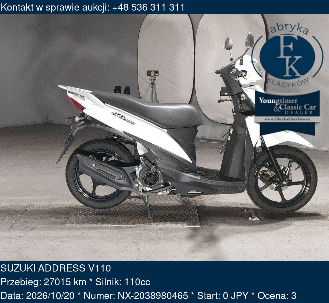 SUZUKI ADDRESS V110  - zdjęcie 2