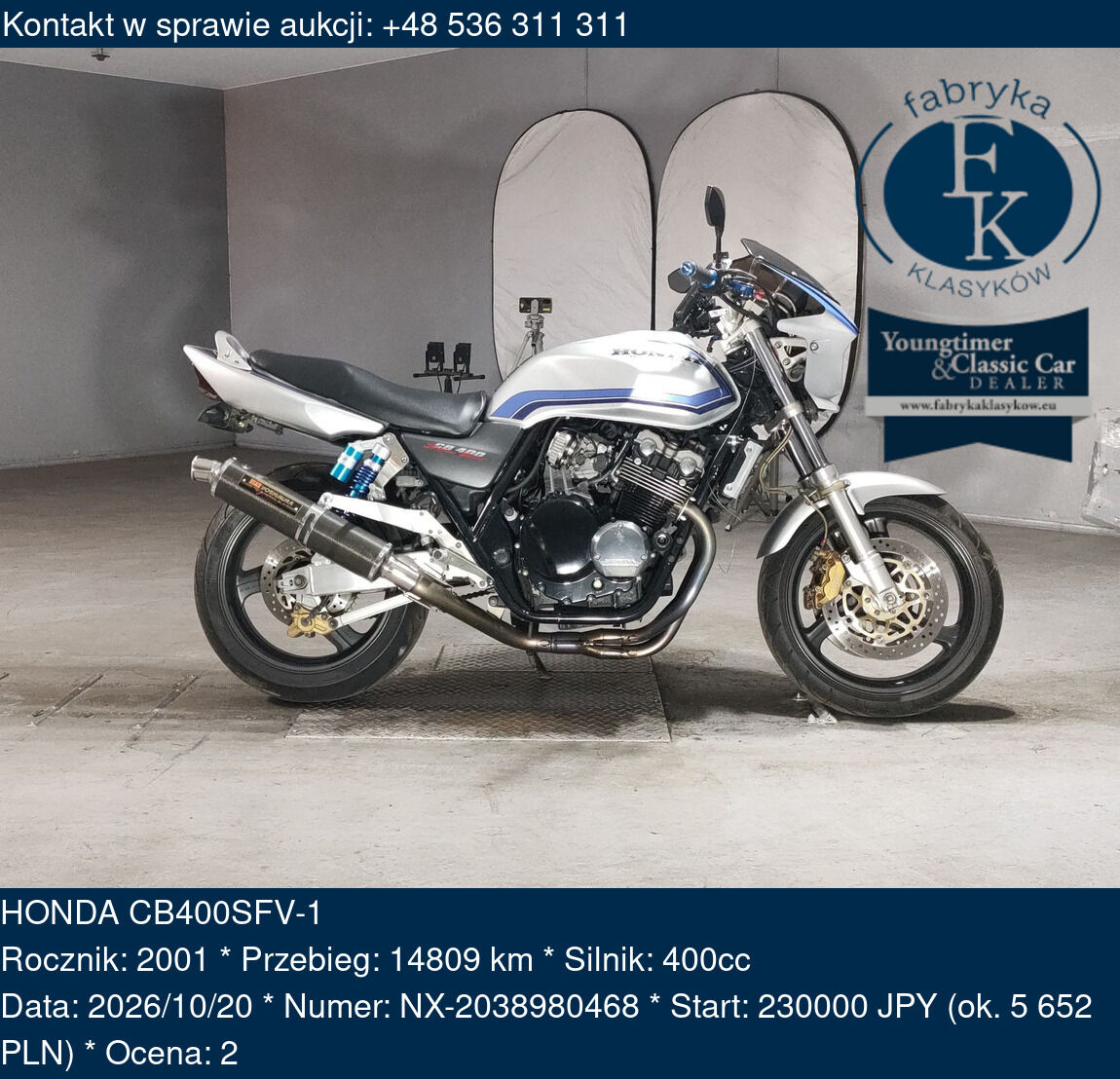 HONDA CB400SFV-1 2001 - zdjęcie 2