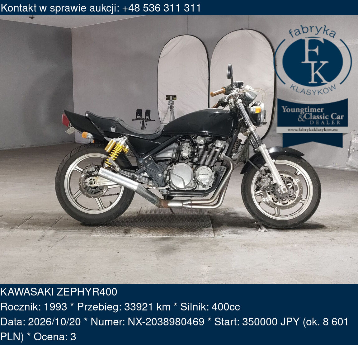 KAWASAKI ZEPHYR400 1993 - zdjęcie 2