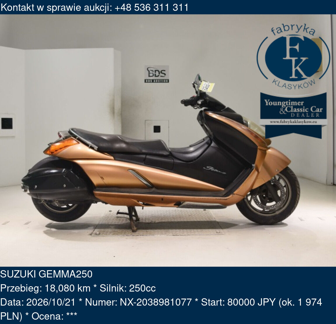 SUZUKI GEMMA250 - zdjęcie 2