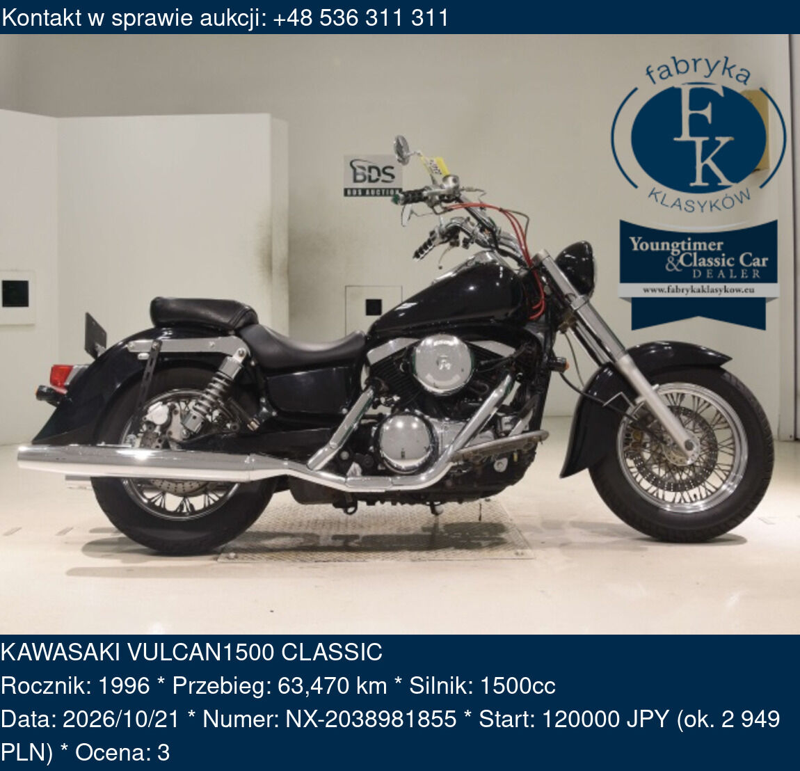 KAWASAKI VULCAN1500 CLASSIC 1996 - zdjęcie 2