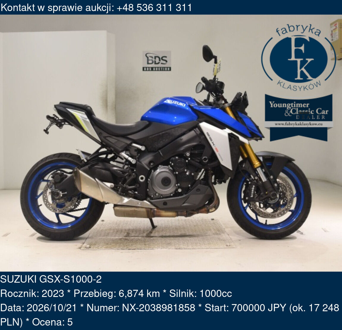 SUZUKI GSX-S1000-2 2023 - zdjęcie 2