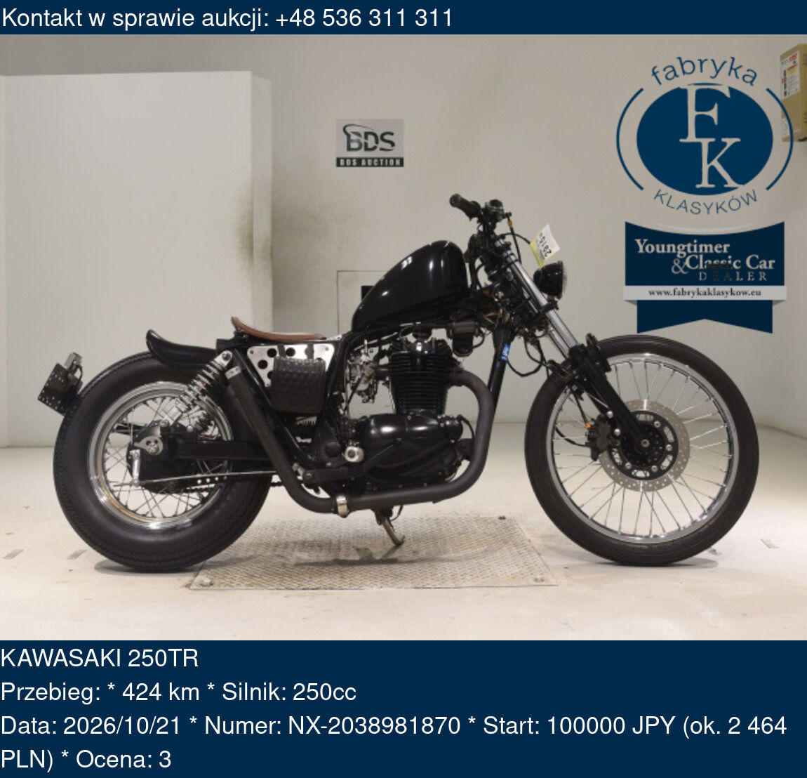 KAWASAKI 250TR  - zdjęcie 2