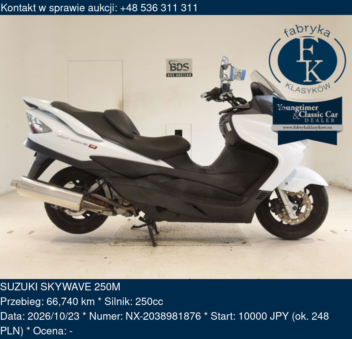 SUZUKI SKYWAVE 250M - zdjęcie 2