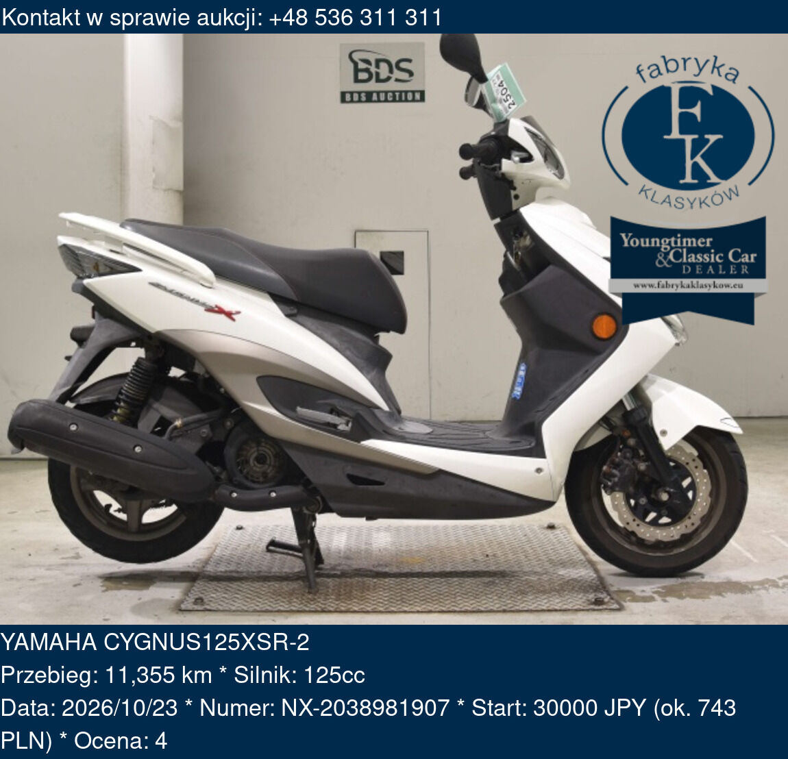 YAMAHA CYGNUS125XSR-2  - zdjęcie 2