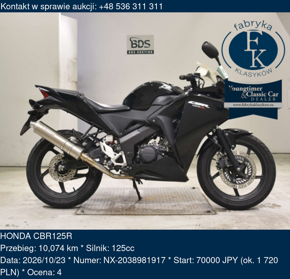 HONDA CBR125R  - zdjęcie 2