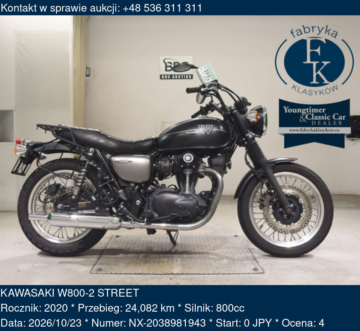KAWASAKI W800-2 STREET 2020 - zdjęcie 2