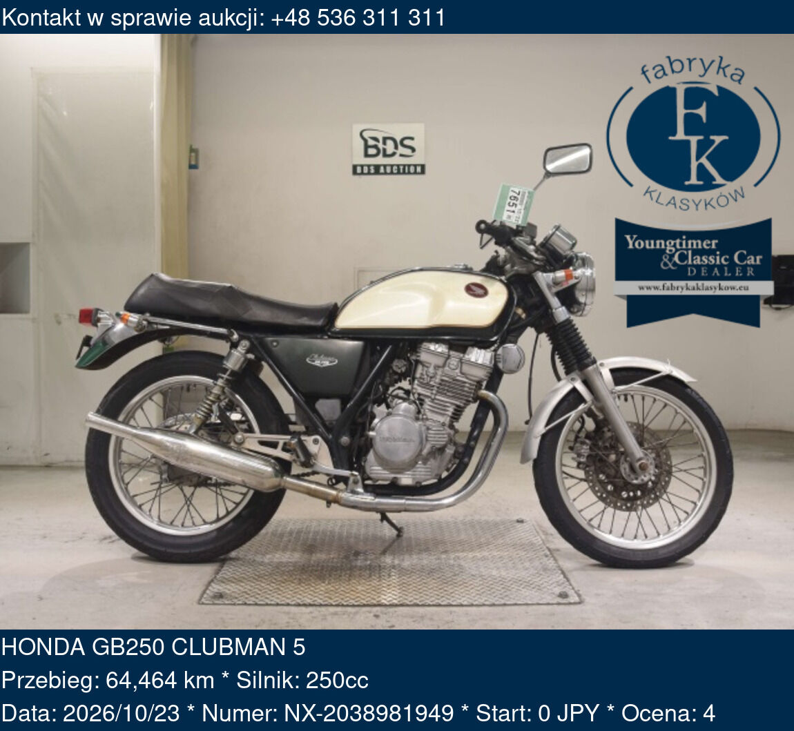 HONDA GB250 CLUBMAN 5  - zdjęcie 2