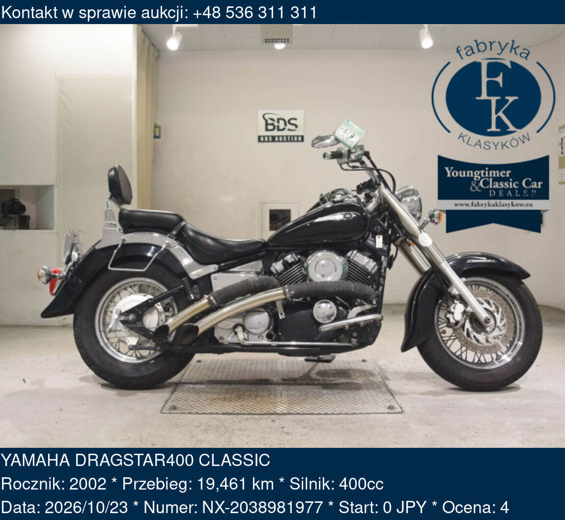 YAMAHA DRAGSTAR400 CLASSIC 2002 - zdjęcie 2