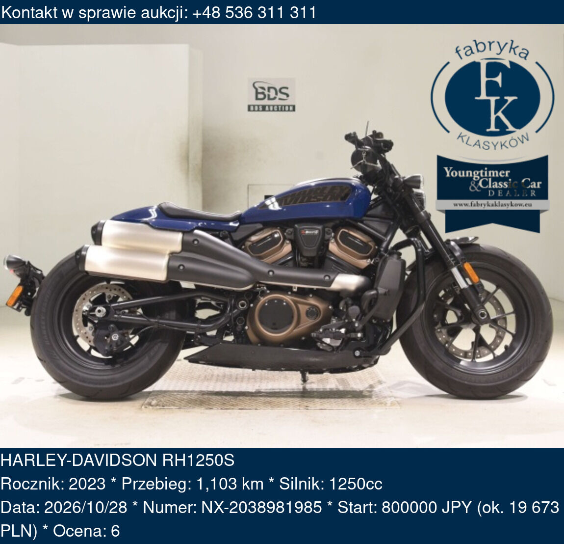 HARLEY-DAVIDSON RH1250S 2023 - zdjęcie 2