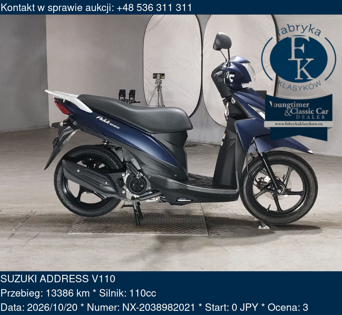 SUZUKI ADDRESS V110  - zdjęcie 2
