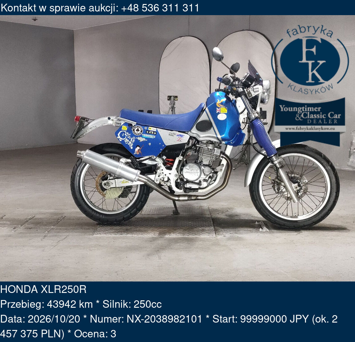 HONDA XLR250R  - zdjęcie 2
