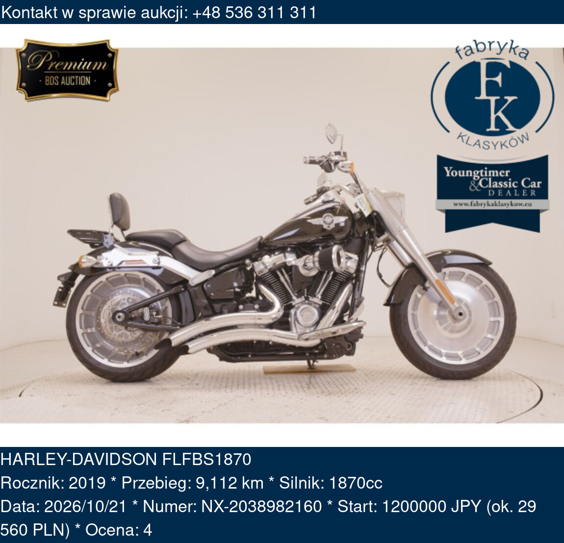 HARLEY-DAVIDSON FLFBS1870 2019 - zdjęcie 2