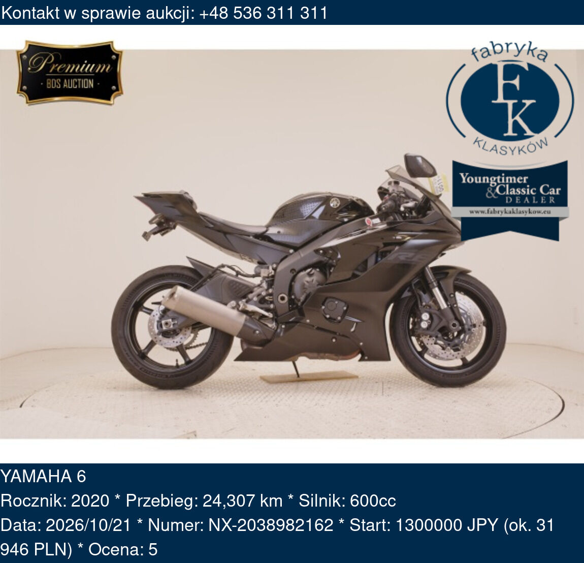YAMAHA 6 2020 - zdjęcie 2