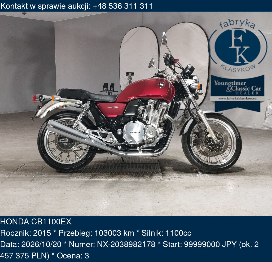 HONDA CB1100EX 2015 - zdjęcie 2
