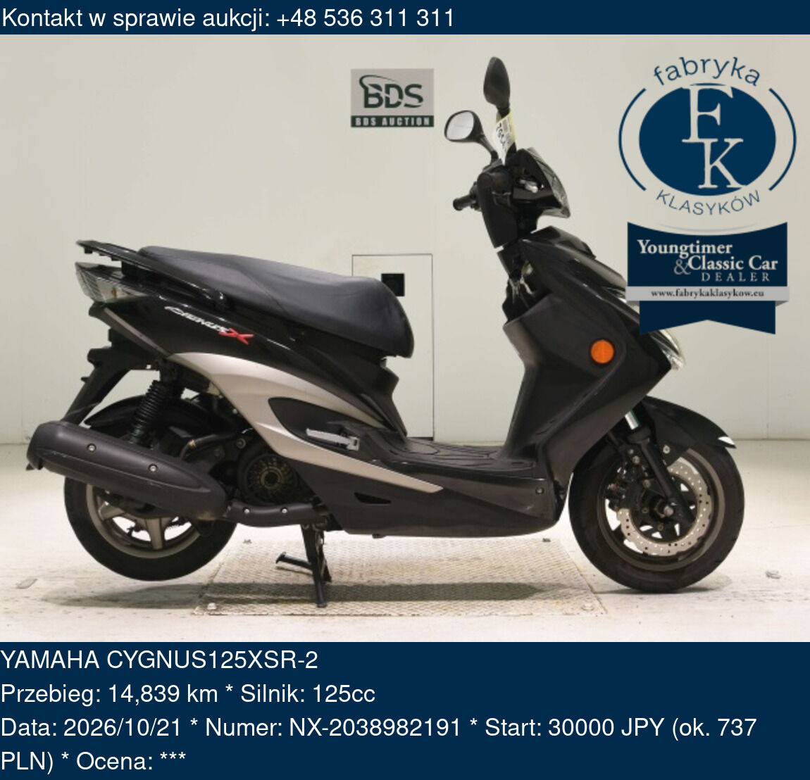 YAMAHA CYGNUS125XSR-2  - zdjęcie 2