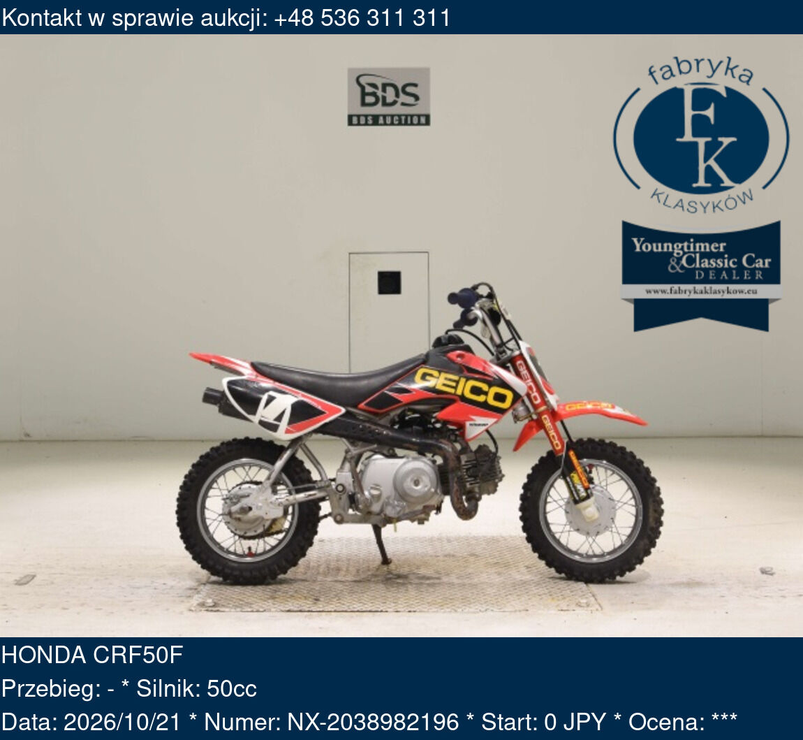 HONDA CRF50F  - zdjęcie 2