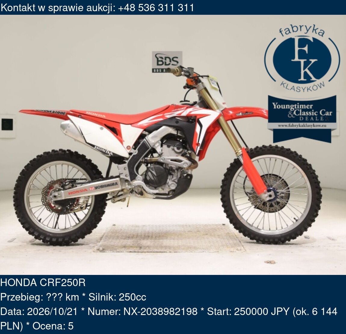 HONDA CRF250R  - zdjęcie 2
