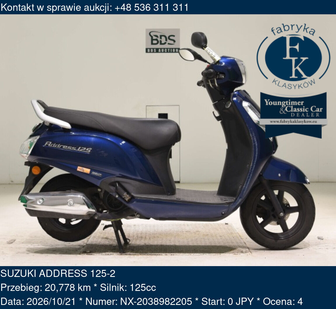 SUZUKI ADDRESS 125-2  - zdjęcie 2