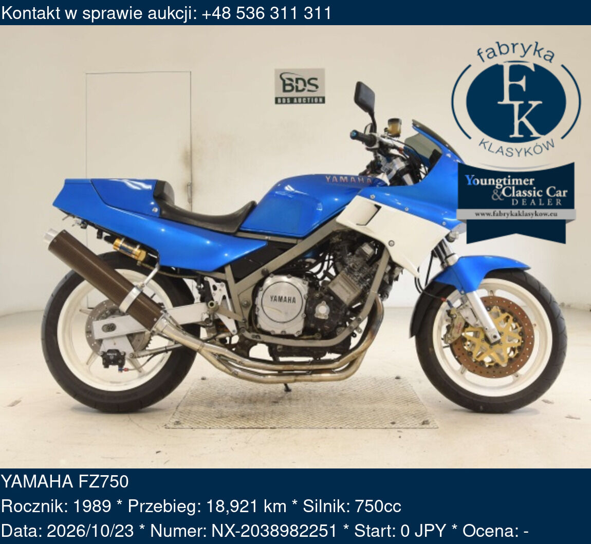 YAMAHA FZ750 1989 - zdjęcie 2