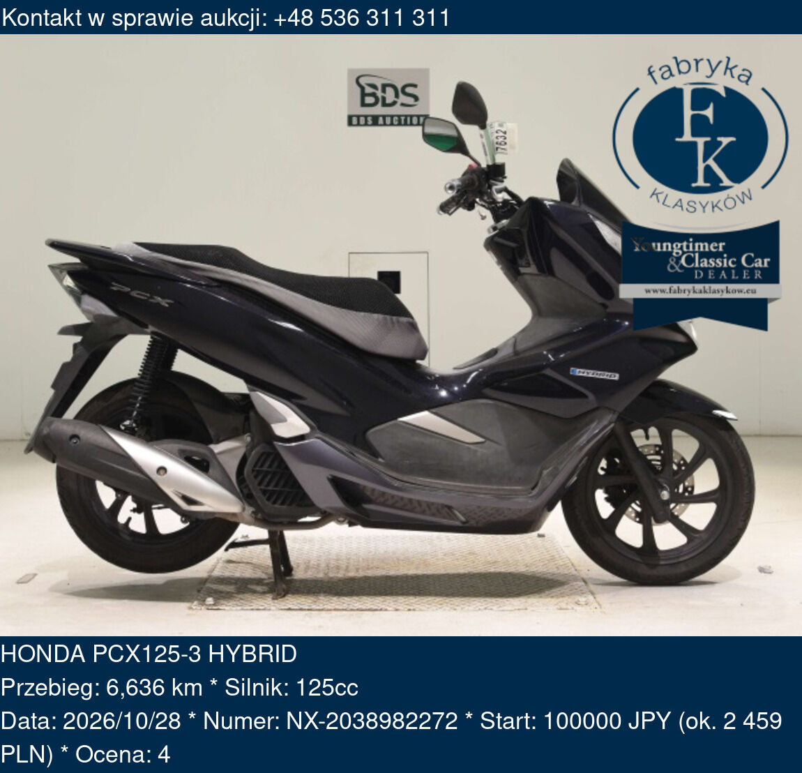 HONDA PCX125-3 HYBRID  - zdjęcie 2