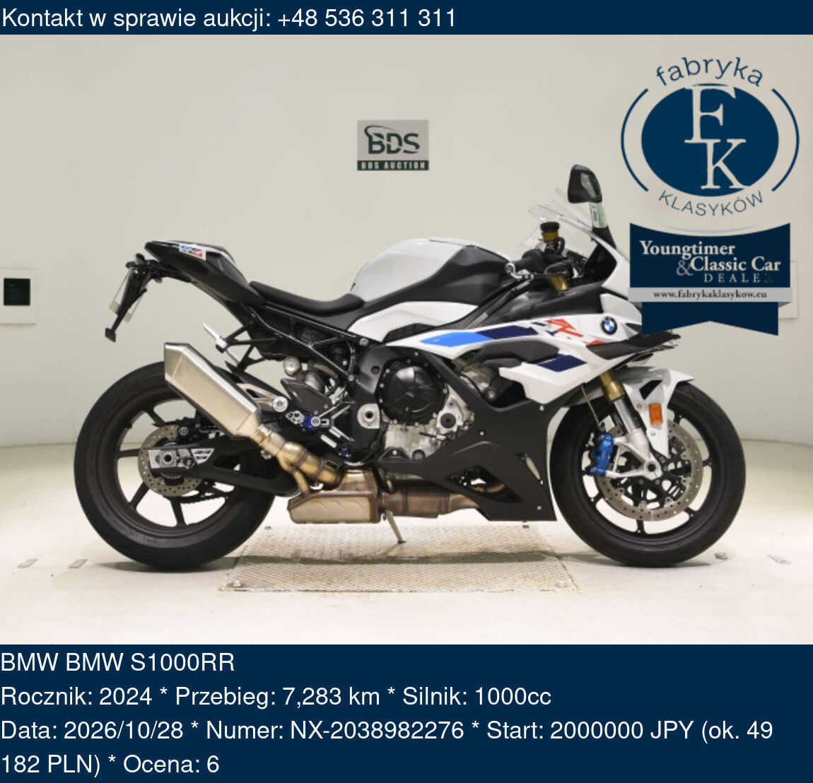 BMW BMW S1000RR 2024 - zdjęcie 2