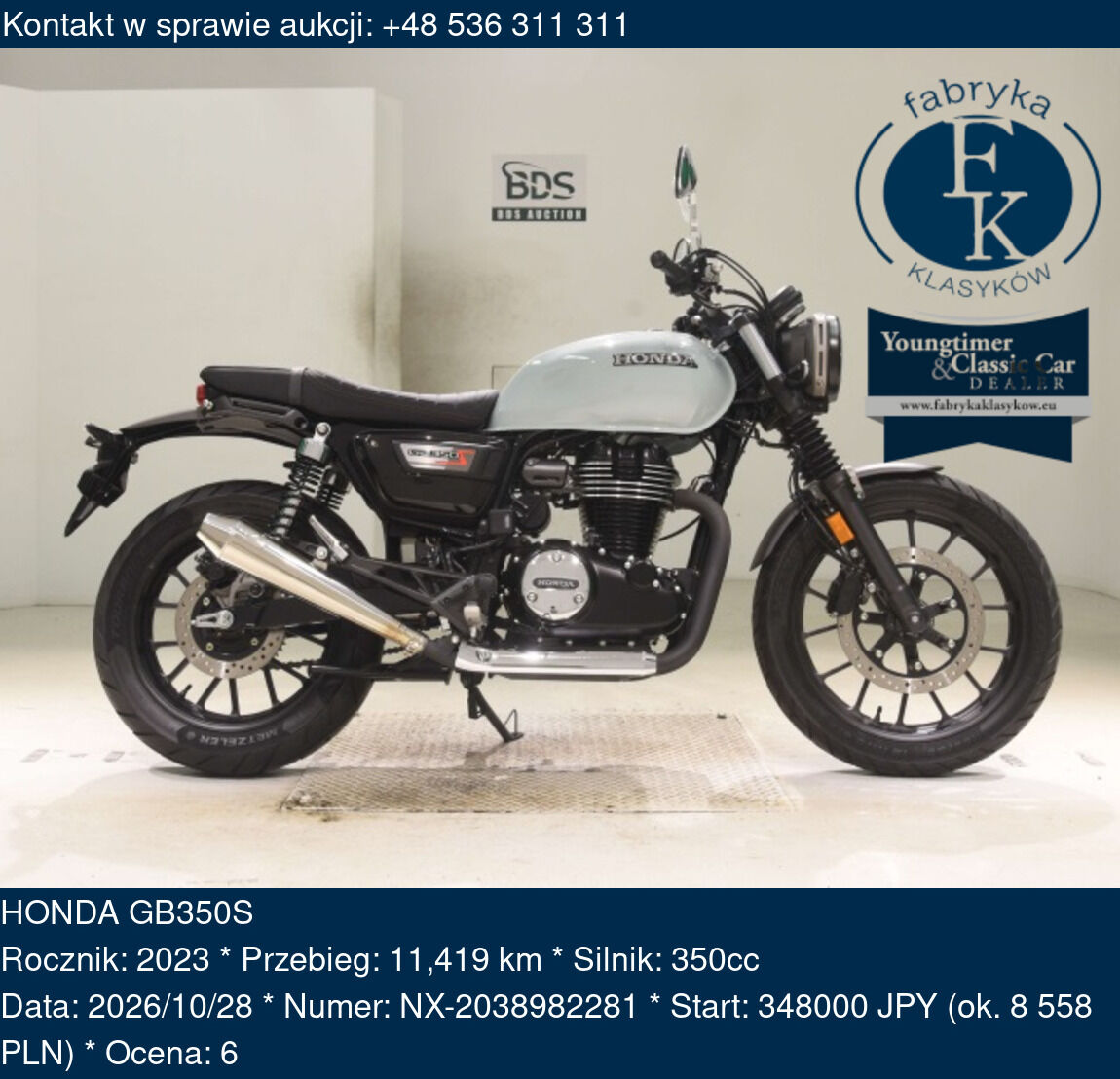 HONDA GB350S 2023 - zdjęcie 2