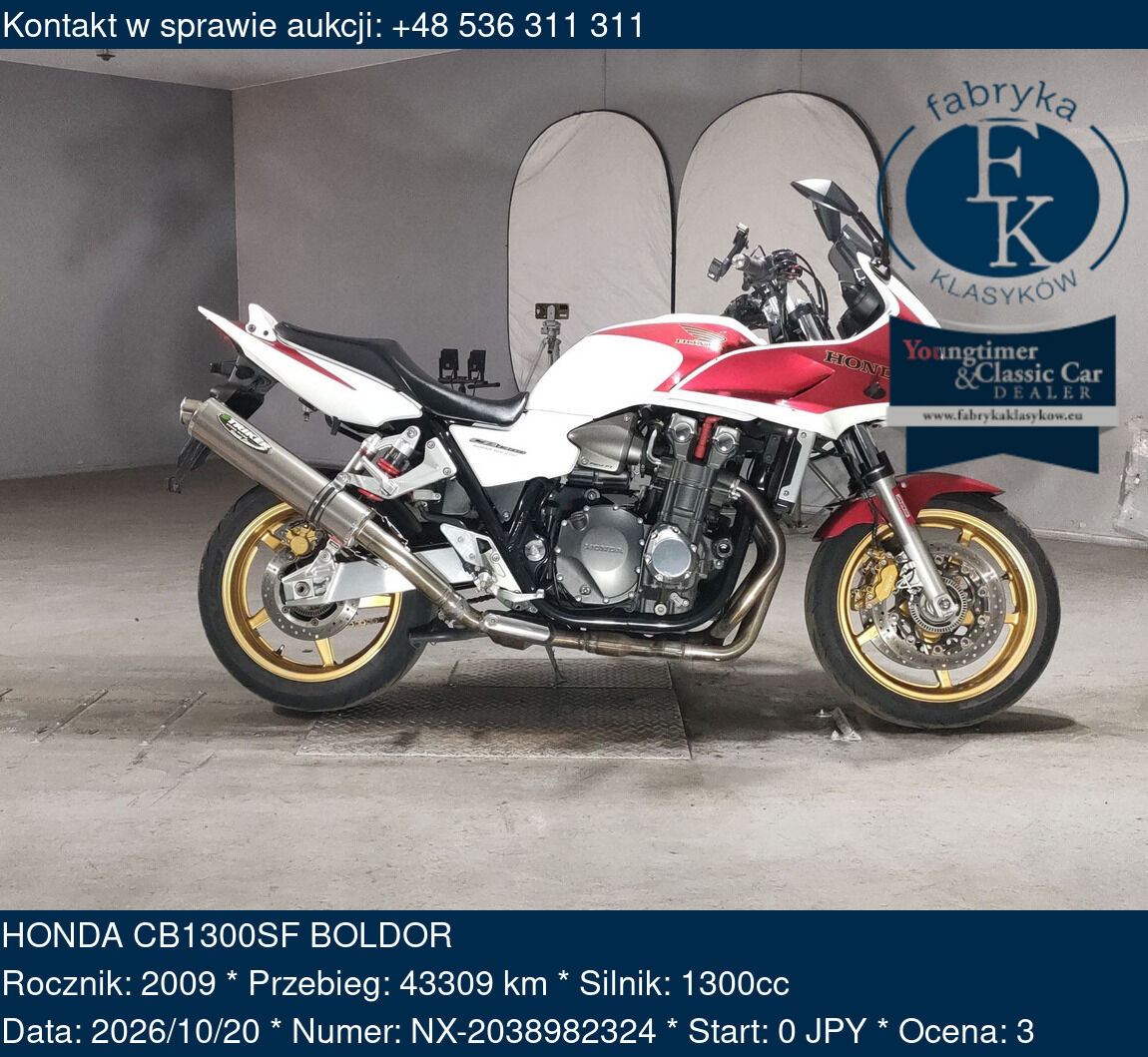 HONDA CB1300SF BOLDOR 2009 - zdjęcie 2