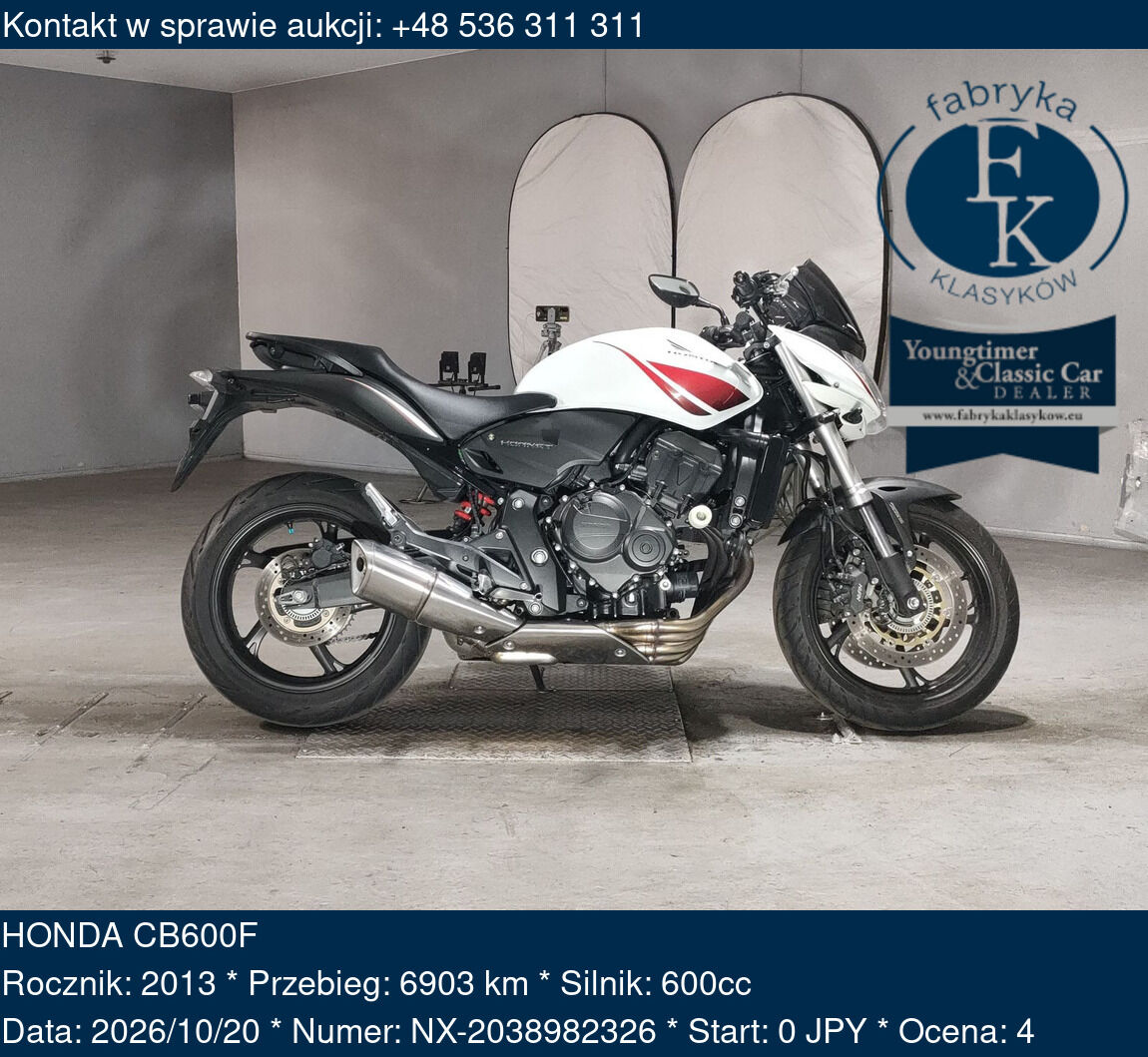 HONDA CB600F 2013 - zdjęcie 2
