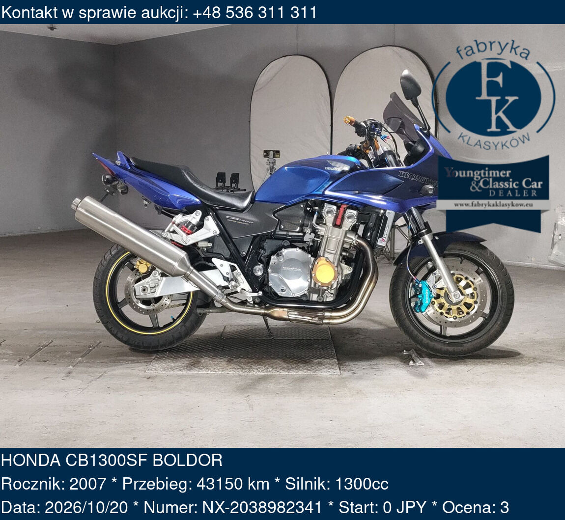 HONDA CB1300SF BOLDOR 2007 - zdjęcie 2
