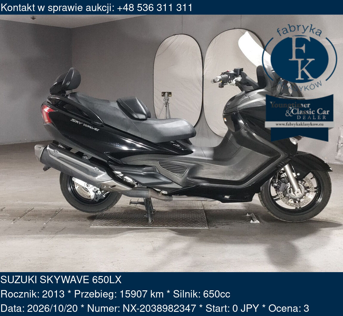 SUZUKI SKYWAVE 650LX 2013 - zdjęcie 2