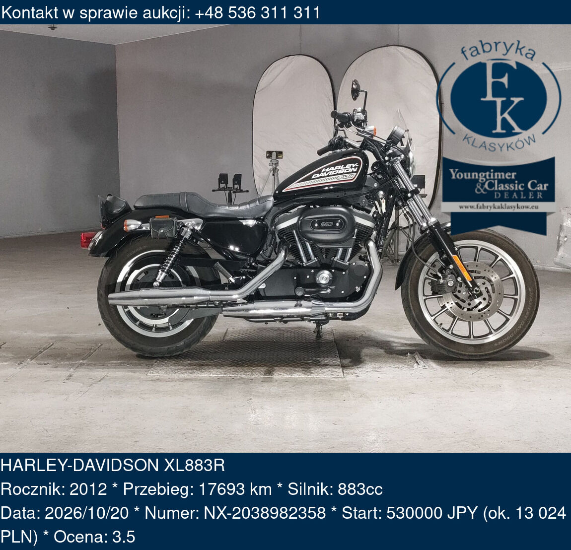 HARLEY-DAVIDSON XL883R 2012 - zdjęcie 2
