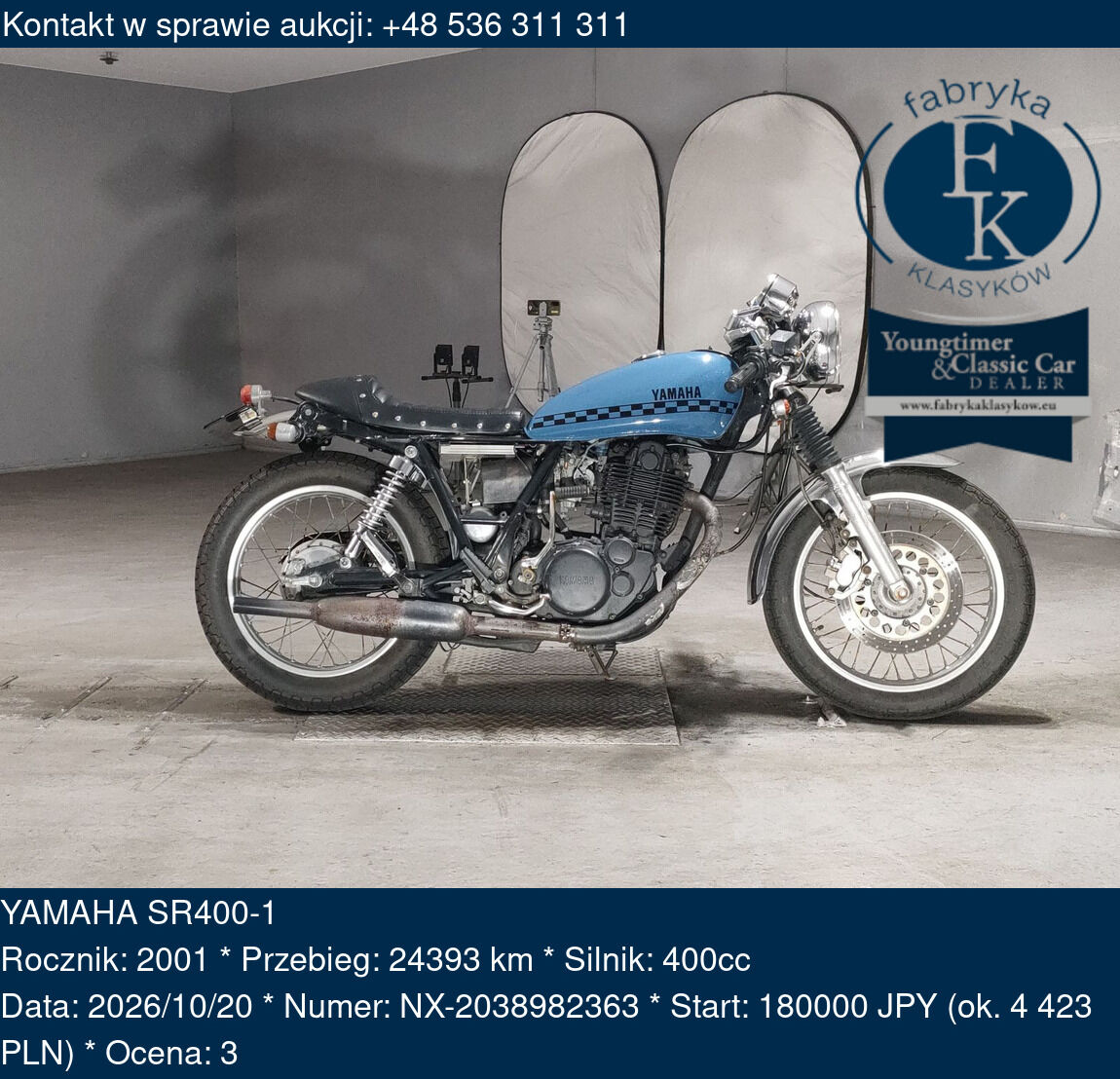 YAMAHA SR400-1 2001 - zdjęcie 2