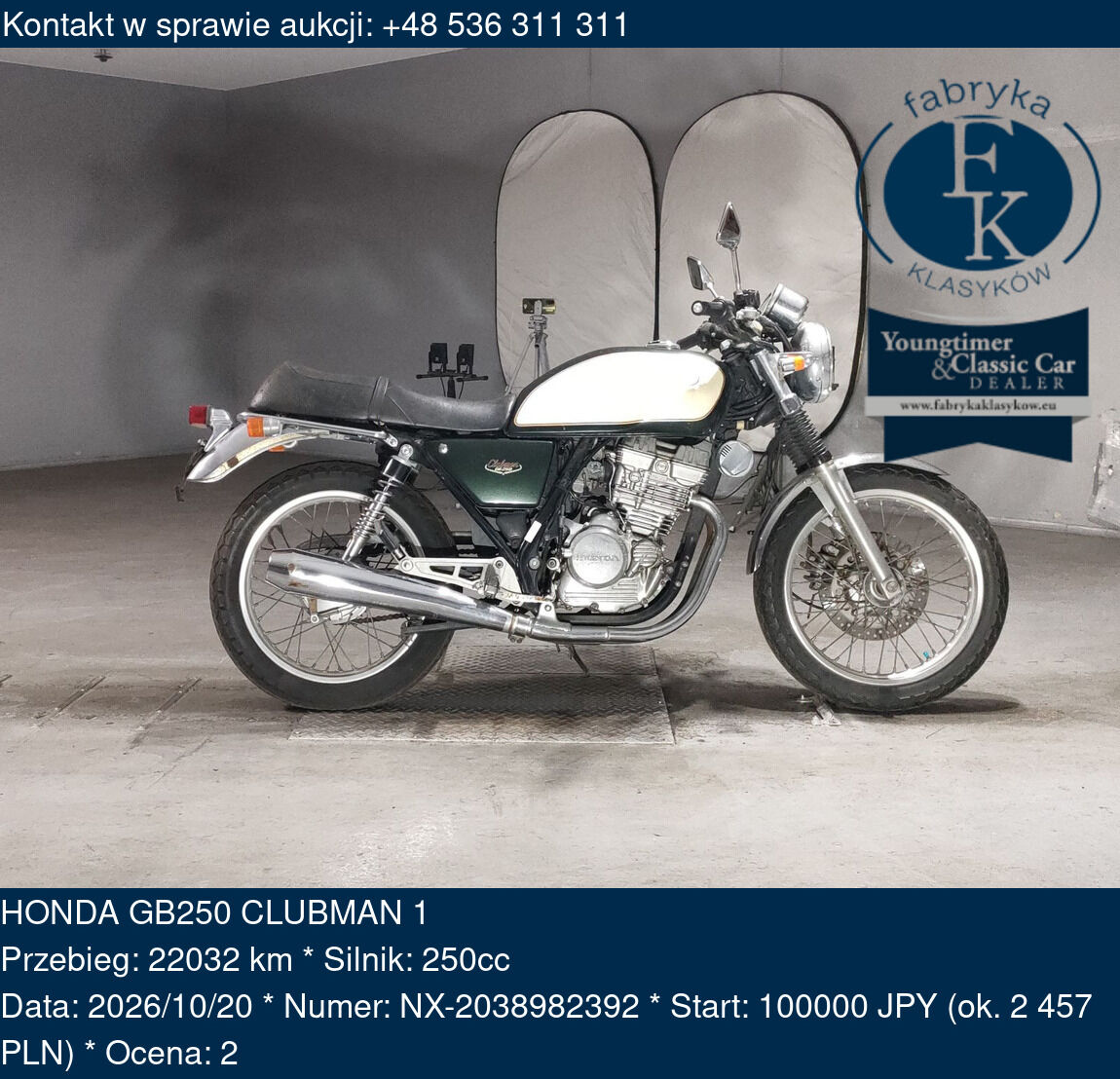 HONDA GB250 CLUBMAN 1  - zdjęcie 2