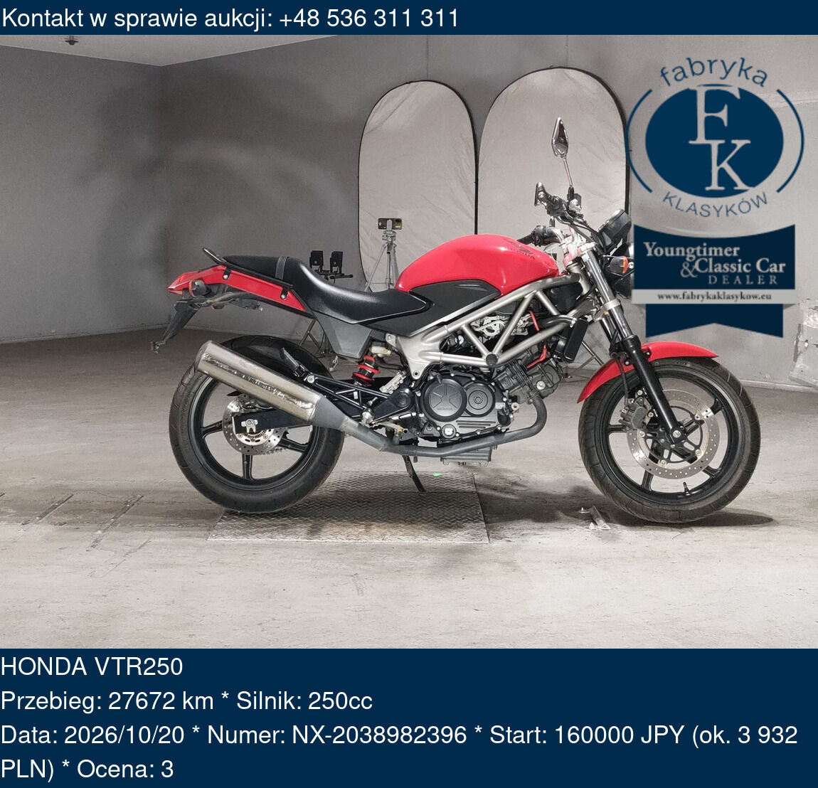 HONDA VTR250  - zdjęcie 2