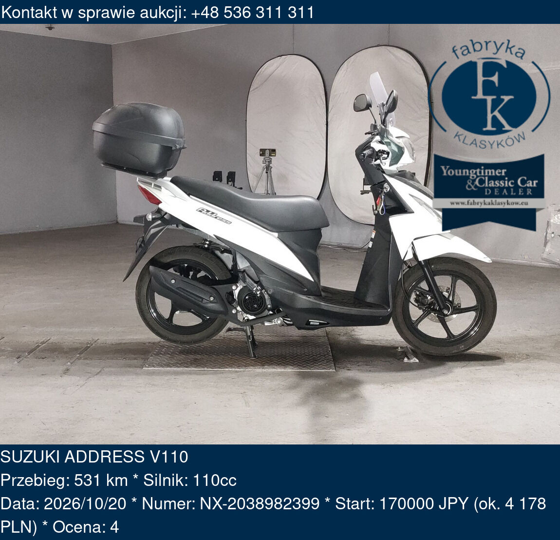 SUZUKI ADDRESS V110  - zdjęcie 2